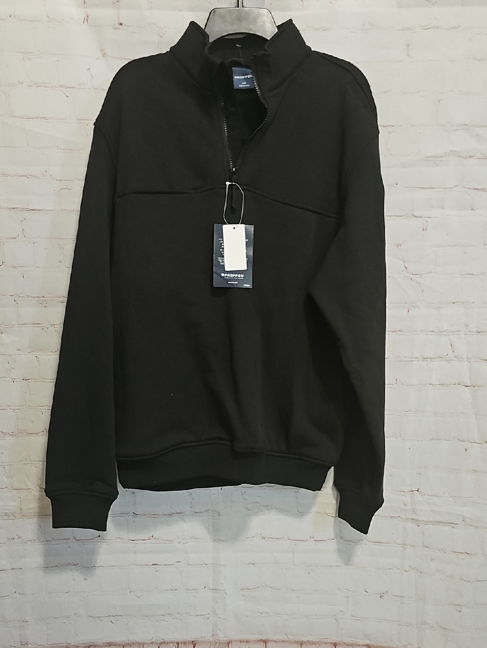 Propper Men's Black Zip-Up Half Sweatshirt